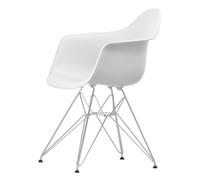 Eames Plastic RE DAR Dining Chair Cotton White/ Chrome