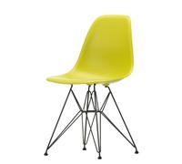 Eames Plastic Side Chair DSR Chair MUSTARD / FRAME BLACK Vitra SINGLE PIECES