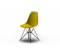 Eames Plastic Side Chair DSR Chair Vitra Black-Mustard