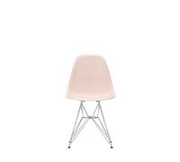 Eames Plastic Side Chair DSR Chair Vitra Chrome Pale Pink