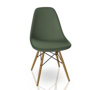 Eames Plastic Side Chair DSW Chair Vitra Ash honey colored - forest