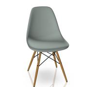 Eames Plastic Side Chair DSW Chair Vitra Ash honey colored - Light grey
