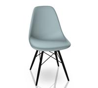 Eames Plastic Side Chair DSW Chair Vitra Maple black - ice grey