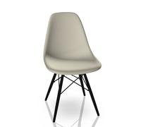 Eames Plastic Side Chair DSW Chair Vitra Maple black -pebble