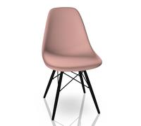 Eames Plastic Side Chair DSW Chair Vitra Maple black - tender pink