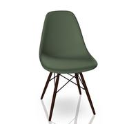 Eames Plastic Side Chair DSW Chair Vitra Maple dark - forest
