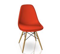 Eames Plastic Side Chair DSW Chair Vitra Maple dark - forest