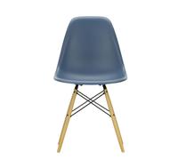 Eames Plastic Side Chair DSW Chair Vitra Maple yellowish - Sea blue