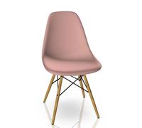 Eames Plastic Side Chair DSW Chair Vitra Maple yellowish - tender pink