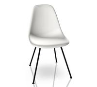 Eames Plastic Side Chair DSX Chair Vitra Black - White