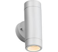 Knightsbridge EA2W EAMON 230V IP54 GU10 Polycarbonate Up/Down Wall Light - White