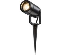 Eamon - 230V IP65 GU10 Polycarbonate Spike Light - Black