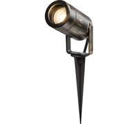 Eamon - 230V IP65 GU10 Polycarbonate Spike Light - Brushed Brass