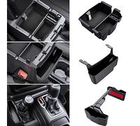 Eamplest Center Console Organizer for Jeep Wrangler JL/JLU 2018-2023 2024 2025 and Gladiator JT 2020-2025 Accessories Gear Shift Side Tray Organizer, Hanging Armrest Storage Box-3PCS (Not for JK/JKU)