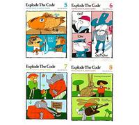 Eamufa Explode the Code 4 Books SET: Book 5, 6, 7 and 8 (Essential Lessons for Phonics Mastery)