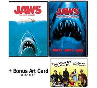 Eamufa Jaws: Complete Movie Series 1-4 DVD Bundle + Bonus Art Card