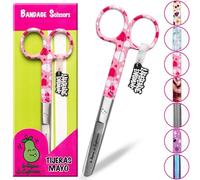 EamufaLa Repera de Enfermera® Tijeras Mayo con Punta Roma: Tijeras Premium para Vendaje y Emergencias Sanitarias | Ideal para Regalos de Enfermeria y Accesorios de Enfermeria y TCAE (HEART LOVE)