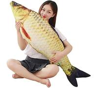 eamve 80cm Stuffed Animal Fish Plush Pillow,Cute Soft Pillow Carp Plush Toy Gifts Anime Fish Kawaii Plush Soft Pillow,Carp Plush Cushion Pillow Throw Pillow for Home Decoration Kids Gift (80cm)