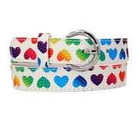 EANAGO vegan belt >RAINBOW< for children - modern colorful belt for girls from approx. 3-12 years