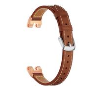 EANWireless Compatible for Garmin Lily Band,Leather Wristband Adjustable Replacement Slim Accessory Fit for Garmin Lily Smartwatch Women Dressy,Brown