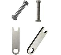 EANWireless compatible for Garmin Lily Watch Band Tool Kit Replacement, Stainless Steel Screws and Wrench Removal Tools for Garmin Lily Women Smart Watch-4 Pack，Silver