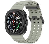 EANWireless Compatible for Samsung Galaxy Watch 7 Ultra Band 47mm, Soft Ocean Silicone Sport Strap Women Men Replacement Accessory Fit for Samsung Galaxy Watch Ultra Band,Sage Green