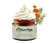 EAP ACRES 100% Grass-Fed Whipped Tallow Balm & Organic Jojoba Oil infused:Organic Calendule & Chamomile: face & body moisturizer-dry, baby, sensitive skin/eczema, psoriasis (HERB-INFUSED/UNSCENTED)