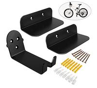 Eapele Bike Pedal Hanger Bicycle Wall Mount Horizontal Hanger, Heavy-Duty 10GA Steel Plates Made, Support to 150lb, Compatible with Platform Pedal, Clipless Pedal, and Hybrid Pedal