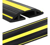 Eapele Cable Protector Cord Cover for Floor,Heavy Duty PVC Duct Easy to Unroll,Prevent Trip Hazard for Home Office or Outdoor Settings(4 feet)