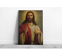 EAPoster Jesus Christ Classic Painting Style Religious Figure Wall Art Print on Paper Framed Picture print A4 Print Only (30X21cm)