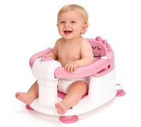 EAQ Baby Bath Seat for Babies 6 Months+, Sit-Up Infant Bath Support with Non-Slip Base and Suction Cups, Toddler Bath Bathing Seat (Pink)
