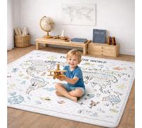 EAQ Baby Play Mat,Foldable Washable Baby Playpen Mat Crawling mat, Thicken One-Piece Crawling Mat, Extra Large Anti- Slip Crawling Mat Activity Playmats for Babies&Toddlers