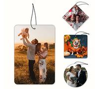 EAQ Personalised Air Freshener for Car Personalised Photo Air Fresheners, Custom Car Air Freshener Double-sided Print Custom Air Freshener for Car, Family, Gifts, 1.0 count, Pack of 1