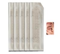 Ear Acupuncture Patch, Ear Acupuncture Patch Set, Promote Blood Circulation and Relieve Pain for Beginners (Silver, 100)