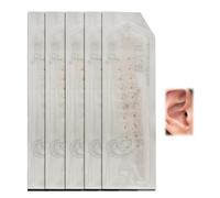 Ear Acupuncture Patch, Ear Acupuncture Patch Set, Promote Blood Circulation and Relieve Pain for Beginners (Gold, 100)