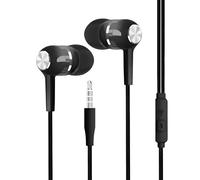 Ear Buds Wired in-Ear Earbuds with Microphone | 3.5mm Jack Bass Boost Sound Earphone for Airplane Game Studio Recording School Travel Music Production