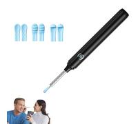 Ear Camera and Wax Remover,Ear Cleaner Ear Wax Remover,Ear Wax Removal Camera,Ear Cleaner with Camera,Earwax Removal kit with Camera,high Suction Power Electric Silicone Ear Vacuum with Light-Black