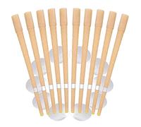 Ear Candles,10 Pcs Ear Cones Candles,Natural Ear Wax Remover 100% Natural Beeswax Candle with 10 Protective Disks - Relaxing