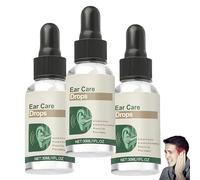 Ear Care Drops, Daily Ear Eleaning Care, Gentle Formula, Easy to Use, Relieve Ears Discomfort for Women and Men, 30ml (3PCS)