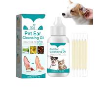 Ear Care for Dogs,Dog Ear Cleaner,Ear Mi/te Treatment for Dog,Anti Fun/gal Ear Drops for Dogs & Cats,Soothe Discomfort from Ear Mi/tes&Built-Up Wax and Dirt,Dog Ear Cleaner Solution,Dog Itchy