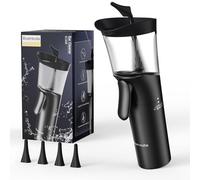 Ear Cleaner Ear Wax Removal Kit, Professional Manual Ear Irrigation System with Soft Silicone Nozzle for Home Ear Care & One-Hand Operation