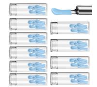 Ear Cleaner Replacement Tips 60Pcs Ear Camera Replacement Tips Soft ＆ Flexible Silicone Spoon Cleaning Tool Compatible with Visual Earpick..