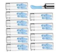 Ear Cleaner Replacement Tips 60Pcs Ear Camera Replacement Tips Soft ＆ Flexible Silicone Spoon Cleaning Tool Compatible with Visual Earpick.