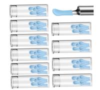 Ear Cleaner Replacement Tips 60Pcs Ear Camera Replacement Tips Soft ＆ Flexible Silicone Spoon Cleaning Tool Compatible with Visual Earpick.