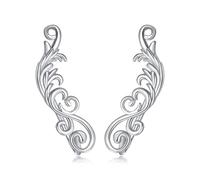 Ear Climbers Earring for Women 925 Sterling Silver Filigree Crawler Earrings Hypoallergenic Crawler Earrings Gift for Her