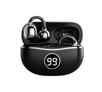 Ear clip earbuds - clip on earphones, wrap around the headset, sport fit earplugs | over ear design with wire-free cable and clear sound for training travel jogging and outdoor