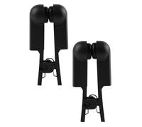 Ear Clip Electrode Double-Sided Rubber Black, Universal Compatibility, Ear Clip Accessory, 1 Pair