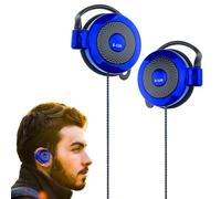 Ear Clip Headphones Wired - Ergonomic Clip On Earbuds, Tanglee Resistant Cable, Portable High Fidelity Audio Performance | Pressure Free Wearing Experience For Training Cycling Office Study