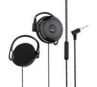 Ear Clip Headphones Wired - Ergonomic Clip On Earbuds, Tanglee Resistant Cable, Portable High Fidelity Audio Performance | Pressure Free Wearing Experience For Training Jogging Cycling Office Study