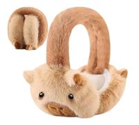 Ear Covers for Cold Weather | Cartoon Capybara Thermal Headband - Foldable Soft Thermal Winter Earmuffs - for Outdoor Sports Skiing Snowboarding Cold Weather Fall Motorcycle Cycling